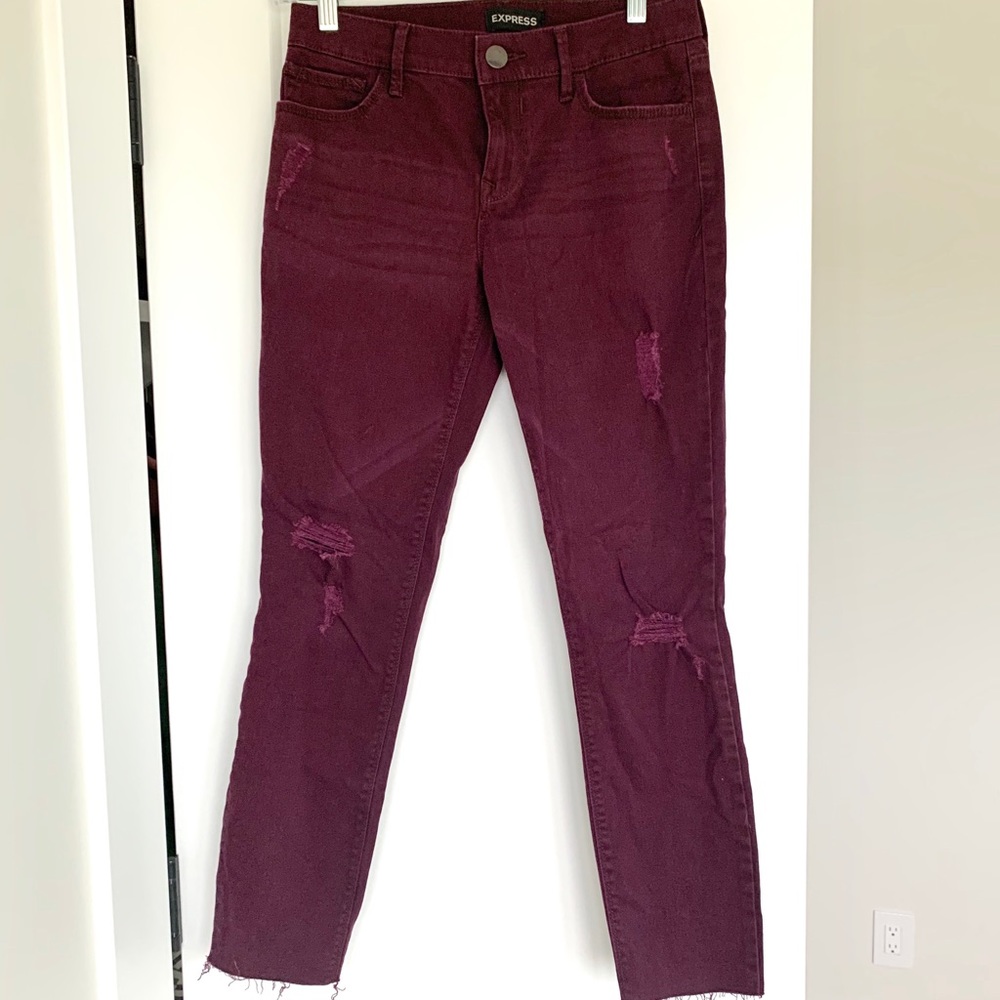 Express Mid Rise Ankle Jegging - Picture 2 of 5